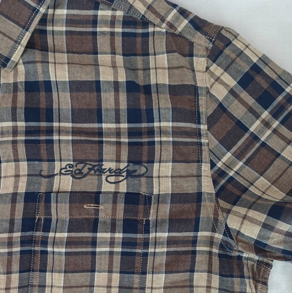 Ed Hardy casual flannel shirt - Picture 3 of 7